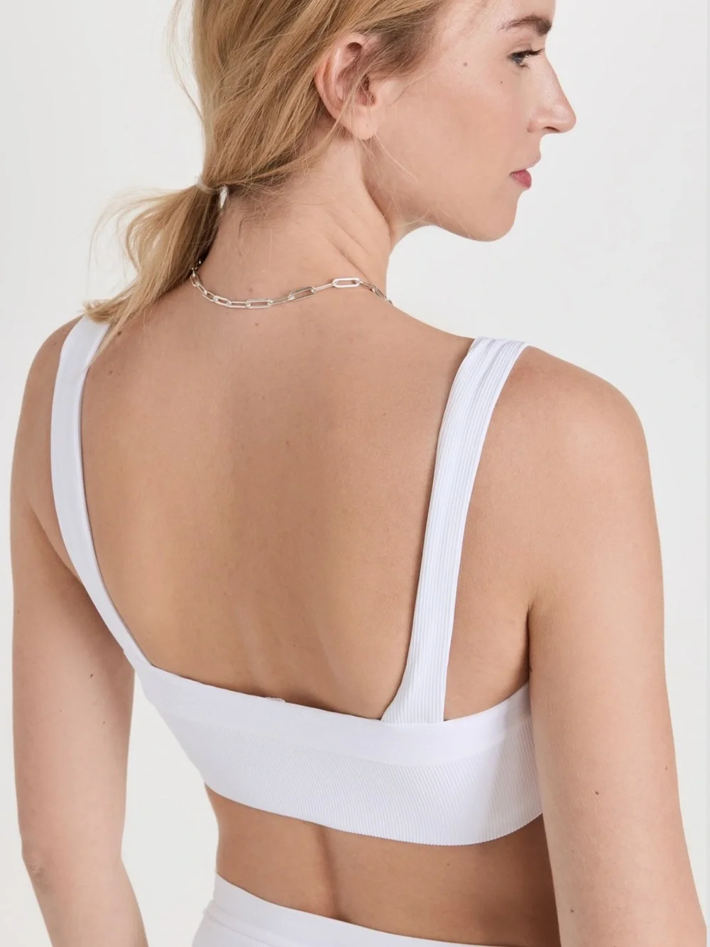 L*space Lee Lee Ribbed Bikini Top White Small NWT
